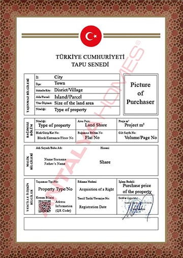 Tapu | Title Deed