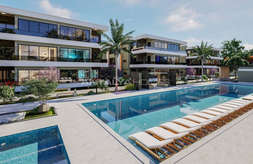 Spacious Real Estate in a Project in Antalya Dosemealti