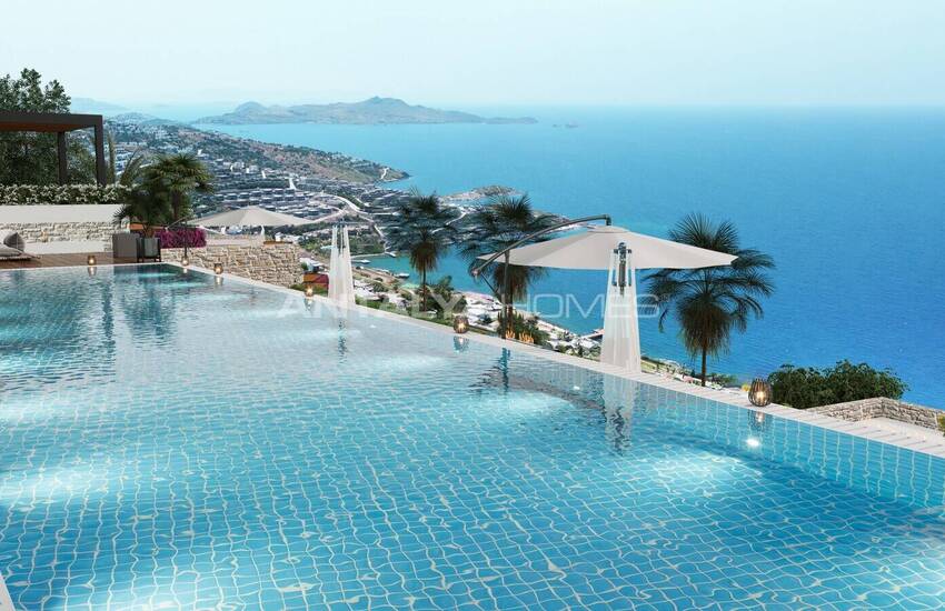 Sea-view Apartments in a Secure Complex in Bodrum Yalikavak